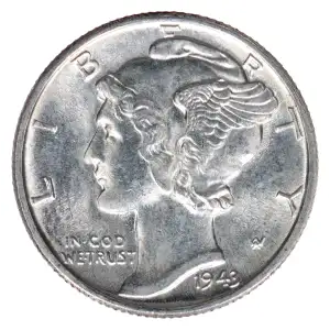 Dimes---Winged Liberty Head or Mercury 1916-1945 -Silver- 1 Dime