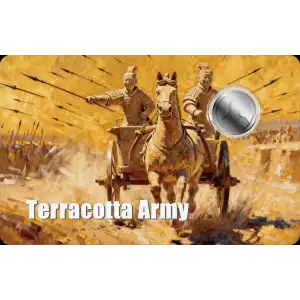 2026 Liberia Terracotta Army 1/500 oz Platinum Coin in Card (4)