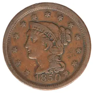 Large Cents - Braided Hair Cent (1839-1857)