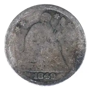Half Dimes---Liberty Seated 1837-1873-Silver- 0.5 Dime (2)