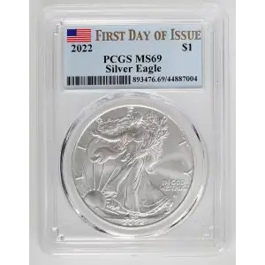 2022 $1 Silver Eagle First Day of Issue