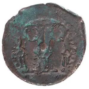 Byzantine AD 565-578 AE Half-Follis Justin II (2)