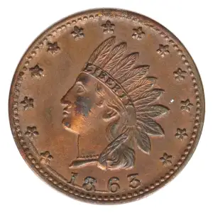 Private Tokens -Civil War Tokens (1860s)-By Composition-Copper or Brass -- 1 Token