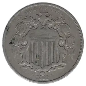Nickel Five Cent Pieces-Shield 1866-1883 (2)