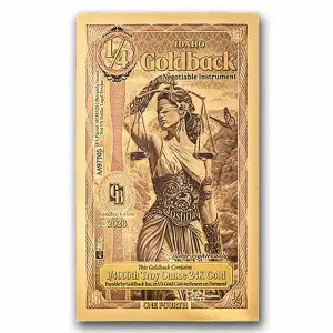 1/4 Idaho Goldback (24K Gold)