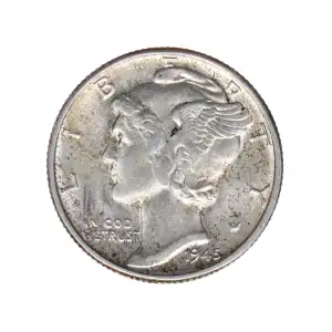 Dimes---Winged Liberty Head or Mercury 1916-1945 -Silver- 1 Dime (2)