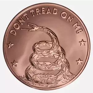 1 oz .999 Copper Round - Don't Tread on Me (Reverse Proof)