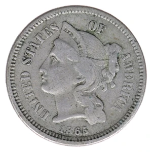 Nickel Three Cent Pieces 1865-1889 (2)