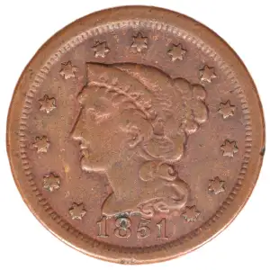 Large Cents - Braided Hair Cent (1839-1857)