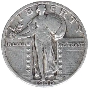 Quarter Dollars---Standing Liberty