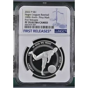 2022 Negro Leagues Baseball 100th Anniv. Privy - FR ULTRA CAMEO (2)