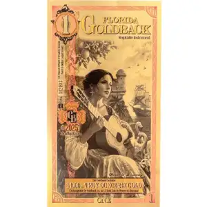 2025 1 Florida Goldback (24K Gold) - Alpha Series [DUPLICATE for #560845]