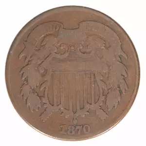 Two cent pieces-Two cent pieces 1864-73 -Copper