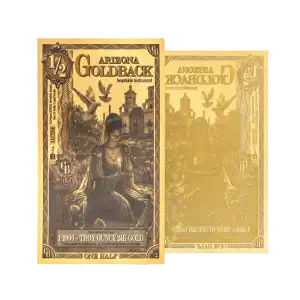 1/2 Arizona Goldback (24K Gold)