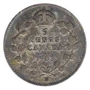 CANADA Silver 5 CENTS (2)