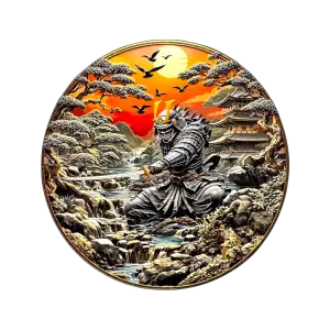 Ancient Warriors Samurai 5 oz Copper Medals