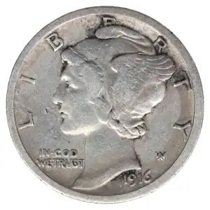 Dimes---Winged Liberty Head or Mercury 1916-1945 -Silver- 1 Dime