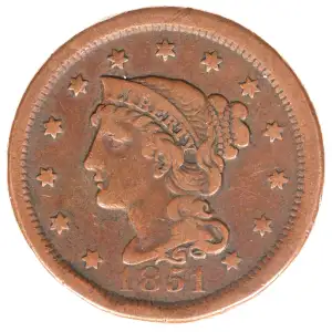 Large Cents - Braided Hair Cent (1839-1857)