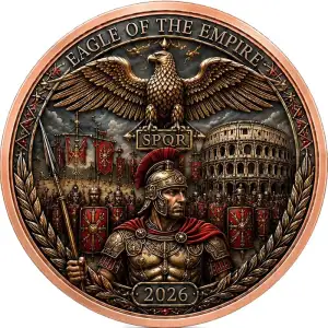 Ancient Empires - Rome  1 oz Copper Round in Card  (3)