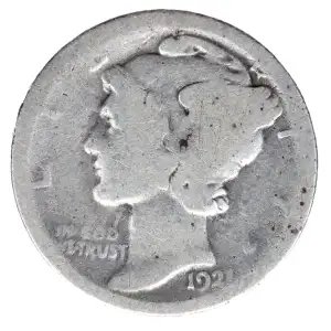 Dimes---Winged Liberty Head or Mercury 1916-1945 -Silver- 1 Dime (2)
