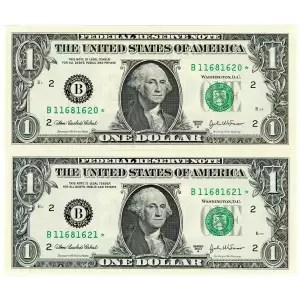 $1 2003-A. Green seal. Small Size $1 Federal Reserve Notes 1931-F*