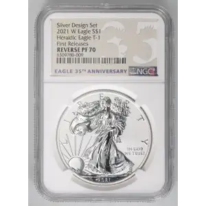 2021 W Heraldic Eagle T-1 First Releases Silver Design Set