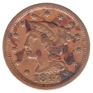 Large Cents - Braided Hair Cent (1839-1857) (2)
