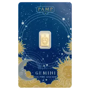 Pamp Suisse Zodiacs 0.5g Gold Bar - Gemini