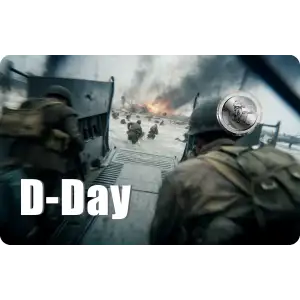 2026 Liberia D Day 1/1000 oz Palladium Coin in Card  (3)