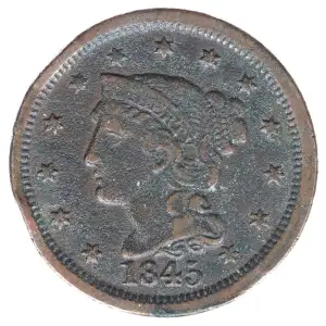 Large Cents - Braided Hair Cent (1839-1857) (2)