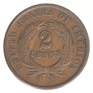 Two cent pieces-Two cent pieces 1864-73 -Copper