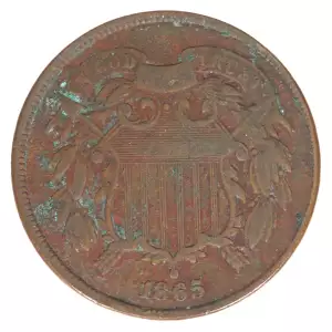 Two cent pieces-Two cent pieces 1864-73 -Copper