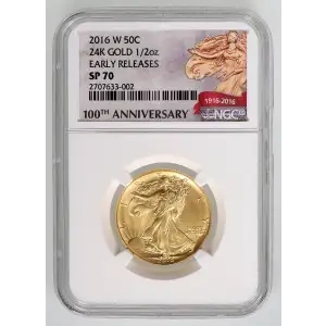 2016 24K GOLD 1/2oz EARLY RELEASES (3)