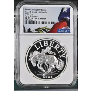 2022 P .999 Fine Early Releases American Liberty Series ULTRA CAMEO (2)