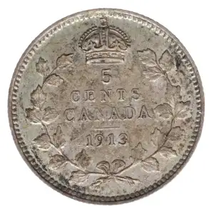 CANADA Silver 5 CENTS (2)