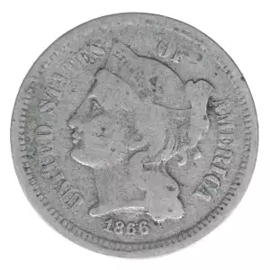 Nickel Three Cent Pieces 1865-1889