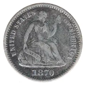 Half Dimes---Liberty Seated 1837-1873-Silver- 0.5 Dime