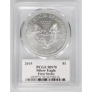 2019 $1 Silver Eagle First Day of Issue