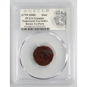 (1795-1840) Duit Boston Tea Party