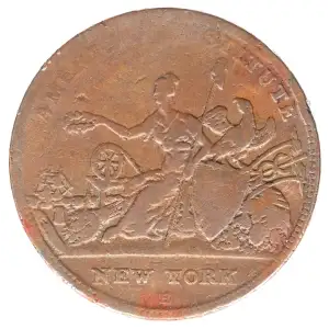 Private Tokens -Hard Times Tokens (1832-1844)- Loco Foco 1838 Copper