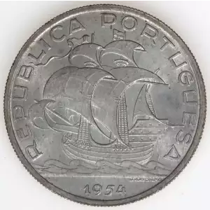 PORTUGAL Silver 10 ESCUDOS