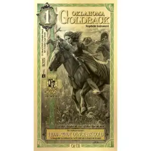 2025 1 Oklahoma Goldback (24K Gold) - Alpha Series