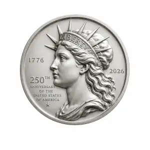 2026 250 Years of Liberty & Freedom  3g Silver Medal