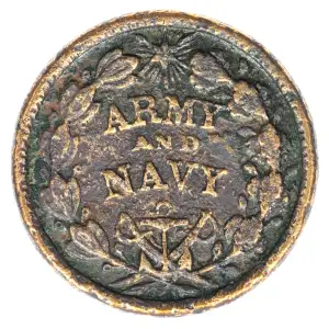 Private Tokens -Civil War Tokens (1860s)-By Composition-Copper or Brass -- 1 Token (2)