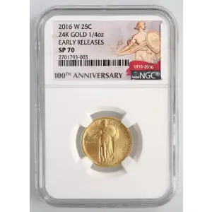 2016 24K GOLD 1/4oz EARLY RELEASES (3)