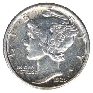 Dimes---Winged Liberty Head or Mercury 1916-1945 -Silver- 1 Dime (2)