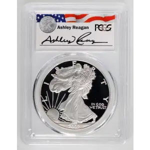2002-W $1 Silver Eagle Ashley Reagan, DCAM (2)