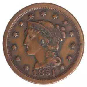 Large Cents - Braided Hair Cent (1839-1857) (2)