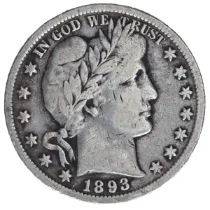 Half Dollars---Barber 1892-1915 -Silver- 0.5 Dollar (2)