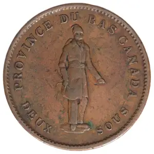 canada Copper 2 SOUS (PENNY)